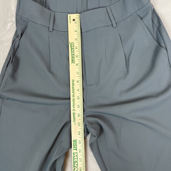 Halara Pants Womens Large Reg Grey High Rise Straight Leg Career Preppy NWT - Picture 5 of 11